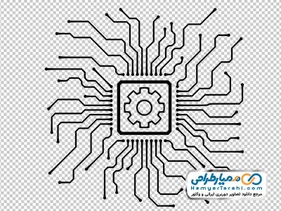 دانلود تصویر وکتوری اتصالات برد الکتریکی