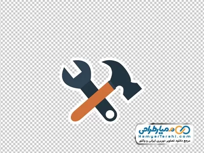 دانلود تصویر وکتوری آچار و چکش