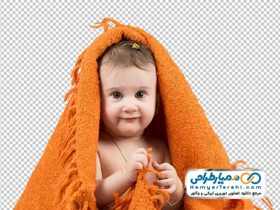 دانلود تصویر png نوزاد زیر پتو