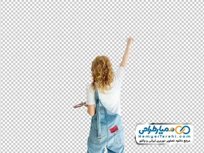 عکس png دختر نقاش
