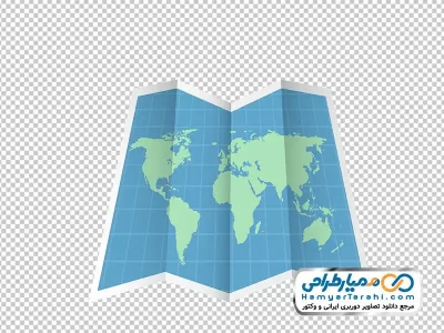 تصویر وکتوری نقشه جهان