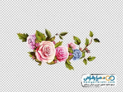 تصویر با کیفیت گل با غنچه