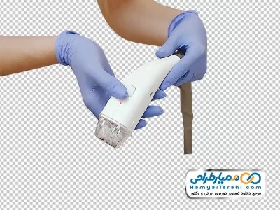 دانلود تصویر با کیفیت هندپیس دستگاه لیزر در دست