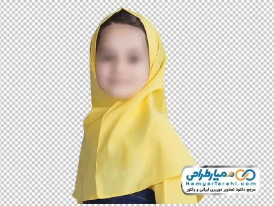 تصویر با کیفیت دانش آموز دختر دبستانی