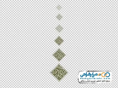 دوربری طرح وکتوری لوزی های زینتی برای طراحی