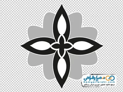دوربری آیکن وکتوری گل اسلیمی