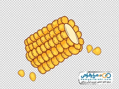 نقاشی ذرت با فرمت png