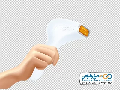 تصویر وکتوری هندپیس دستگاه لیزر در دست