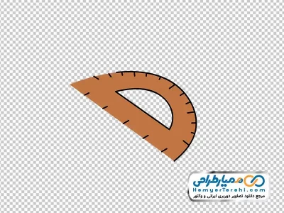 تصویر وکتوری خط کش نقاله با فرمت png