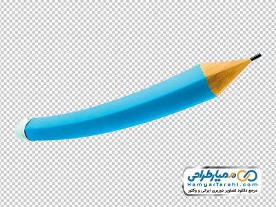 عکس وکتوری مداد خمیده با فرمت png