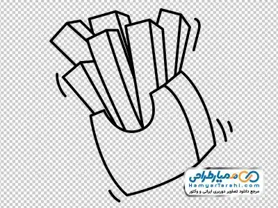 دانلود تصویر png سیب زمینی سرخ کرده