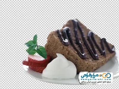 عکس png برش کیک شکلاتی