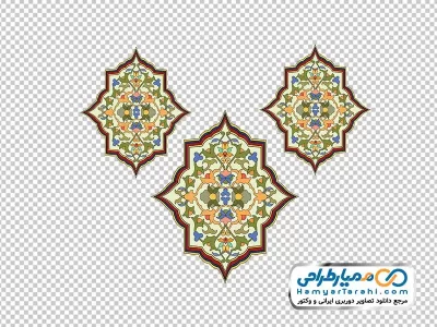 دوربری پترن تذهیب طرح عربی و اسلامی