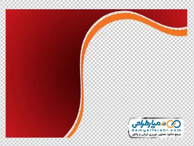شیپ با کیفیت قرمز و نارنجی برای طراحی با فرمت png