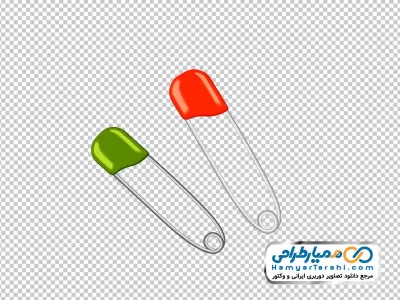 تصویر وکتوری سنجاق قفلی با فرمت png