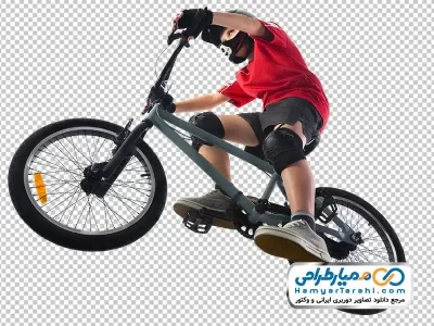 دانلود تصویر با کیفیت پسر دوچرخه سوار