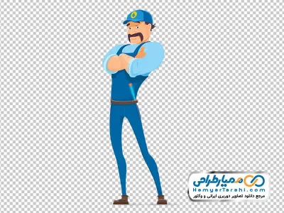 دانلود عکس کارتونی مرد تعمیرکار