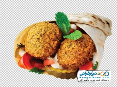 دانلود تصویر png ساندویچ فلافل