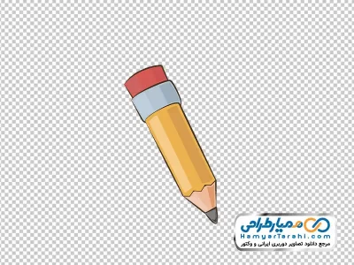 تصویر وکتوری مداد سیاه 