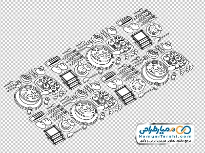 دانلود تصویر png پترن غذا