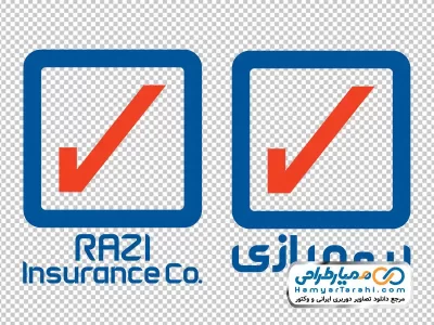 لوگو رنگی بیمه رازی با فرمت png