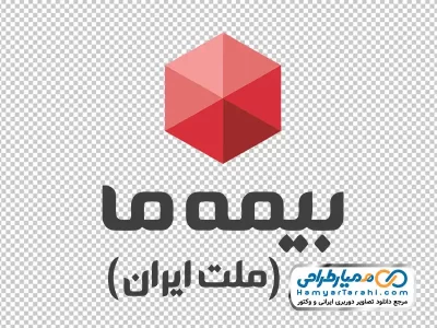 لوگو رنگی بیمه ما با فرمت png