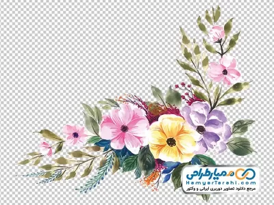 عکس حاشیه گل برای طراحی