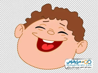 عکس کارتونی صورتک پسر بچه تپل با فرمت png