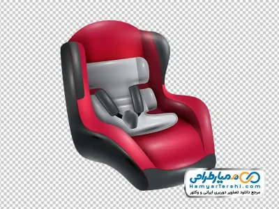 تصویر وکتوری صندلی ماشین کودک با فرمت png
