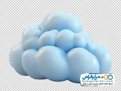 تصویر وکتوری ابر سه بعدی