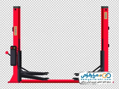 عکس وکتوری تجهیزات بالا بر ماشین در مکانیکی با فرمت png