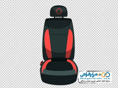 تصویر وکتوری صندلی ماشین با فرمت png