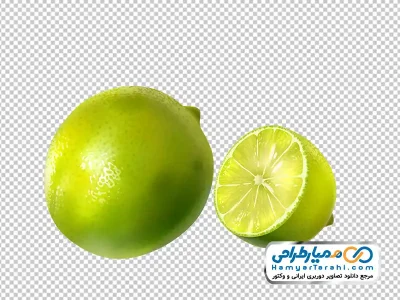 تصویر لیمو ترش سبز با فرمت png