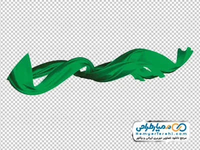 تصویر با کیفیت پارچه سبز ابریشمی