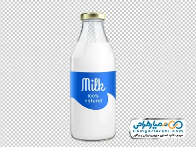 تصویر با کیفیت شیشه شیر