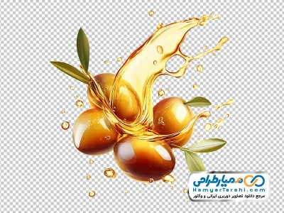 تصویر png روغن با دانه های زیتون
