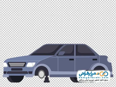 تصویر وکتوری ماشین بدون تایر با فرمت png