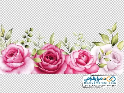 دانلود تصویر وکتوری حاشیه گل