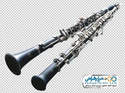 تصویر با کیفیت کلارینت و ابوا با فرمت png