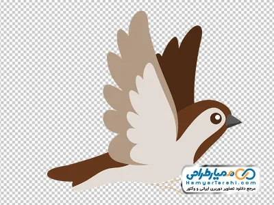 دانلود عکس کارتونی پرنده در حال پرواز
