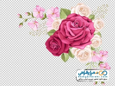 عکس png حاشیه گل