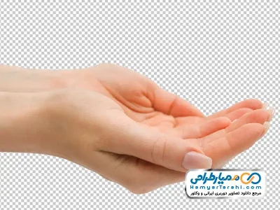 عکس png دست زنانه با ناخن بلند