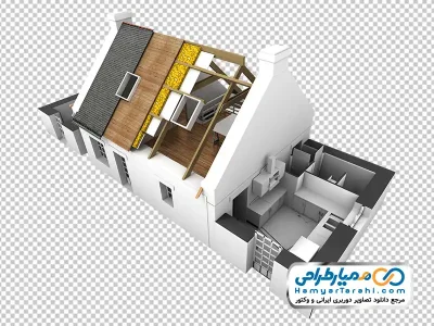 عکس با کیفیت ماکت خانه با فرمت png