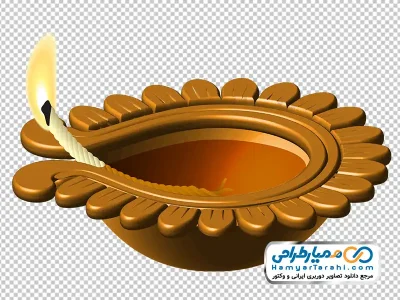 دانلود تصویر وکتور شمع تزئینی دیوالی