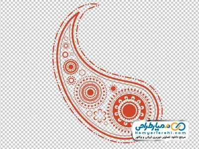 دانلود تصویر png بته جقه با نقوش سنتی