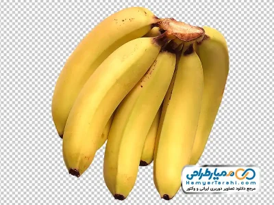 تصویر بدون پس زمینه موز با فرمت png