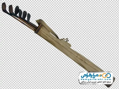 تصویر png ست چوب گلف قدیمی