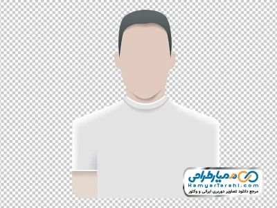 تصویر وکتوری آواتار مرد با فرمت png