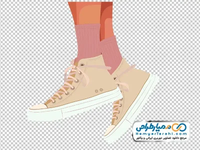 دانلود عکس وکتوری پای دخترانه با کفش اسپرت
