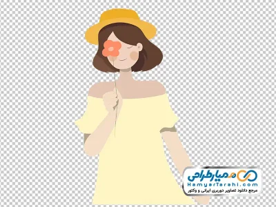 دانلود عکس وکتوری دختر با شاخه گل جلوی صورت